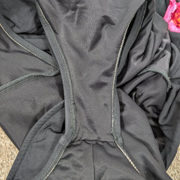 NWT Vintage Slimsuit Floral Black Crossover Slimming One Piece Bathing Suit 22W - Picture 7 of 7